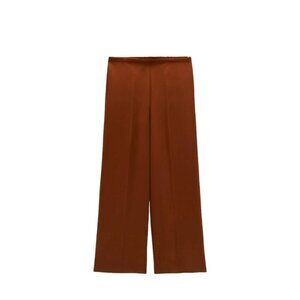 Zara Terracotta Wide Leg Pants